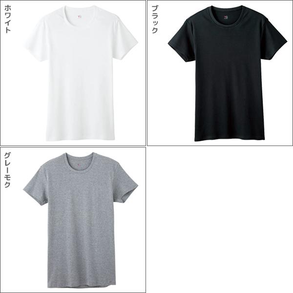 YG 同色3組セット 計6枚 ワイジー クルーネックTシャツ 半袖丸首 2枚組