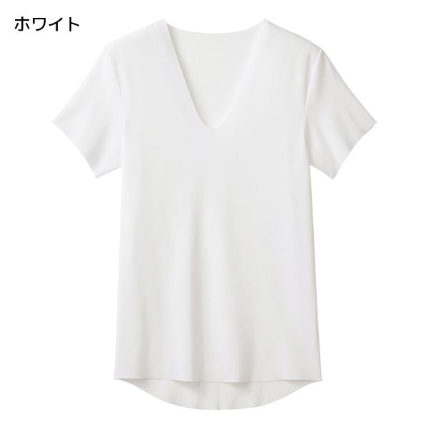 YG 【2枚までメール便可】グンゼ GUNZE CUTOFF VネックTシャツ : モテ