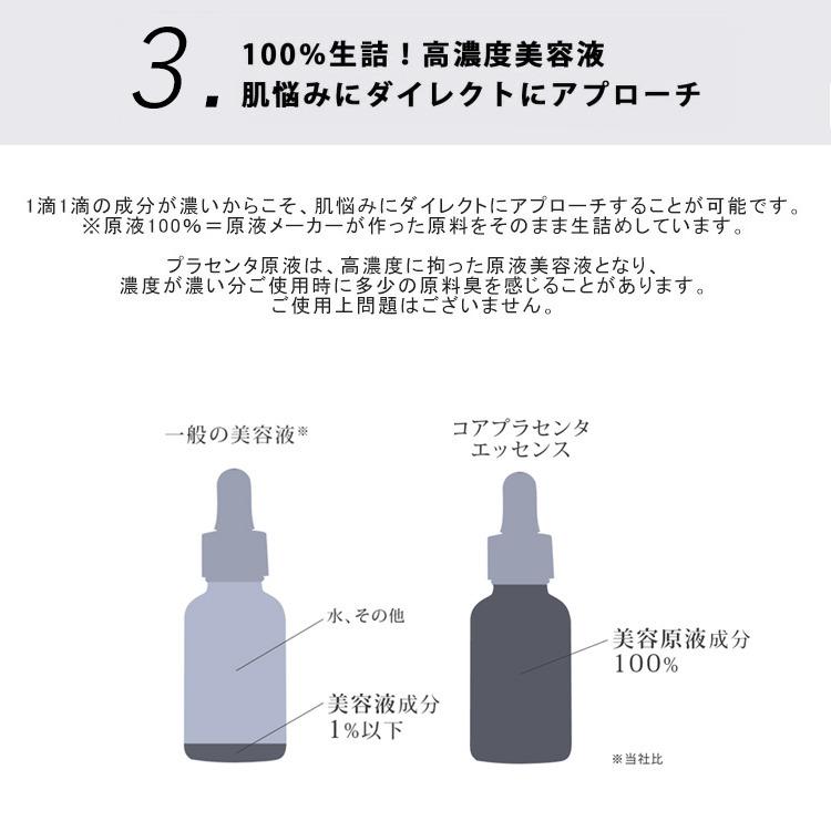 馬プラセンタ 美容液 コアプラセンタエッセンス 2本 33ml 敏感肌 100 保湿 プラセンタ プラセンタ100 導入美容液 くすみ 原液 毛穴 イオン導入 角質ケア 無添加 送料無料 エキス