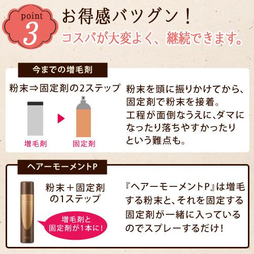 EBiS 増毛スプレー ボリュームアップスプレー ヘアカバースプレー 薄毛