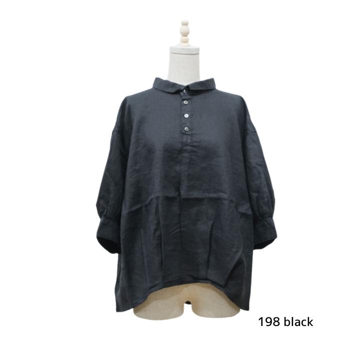 ブロカント Brocante 60リネンキャンバス バロンシャツ / 36-348L 