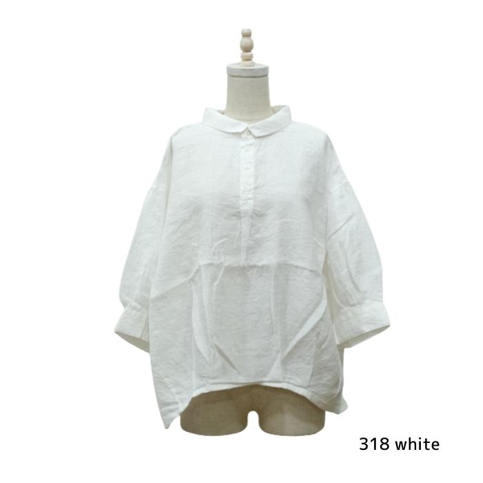 ブロカント Brocante 60リネンキャンバス バロンシャツ / 36-348L 