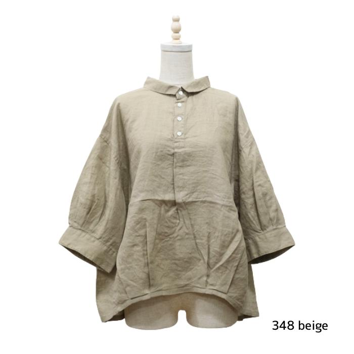 ブロカント Brocante 60リネンキャンバス バロンシャツ / 36-348L 