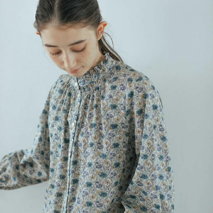SALE20%OFF】 sosotto ソソット リバティ プリント フリル衿 ゴム