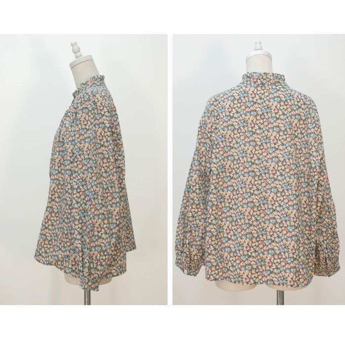 SALE20%OFF】 sosotto ソソット リバティ プリント フリル衿 ゴム