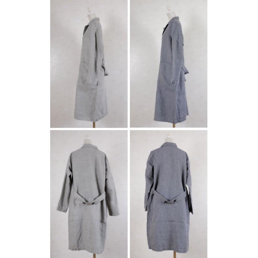 SALE20%OFF】prit プリット リネンライトデニム ショップ コート 61903 