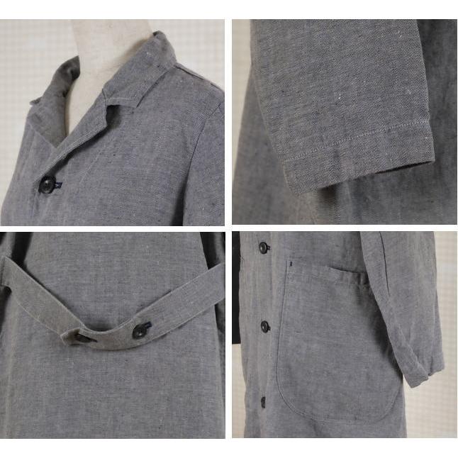 SALE20%OFF】prit プリット リネンライトデニム ショップ コート 61903 