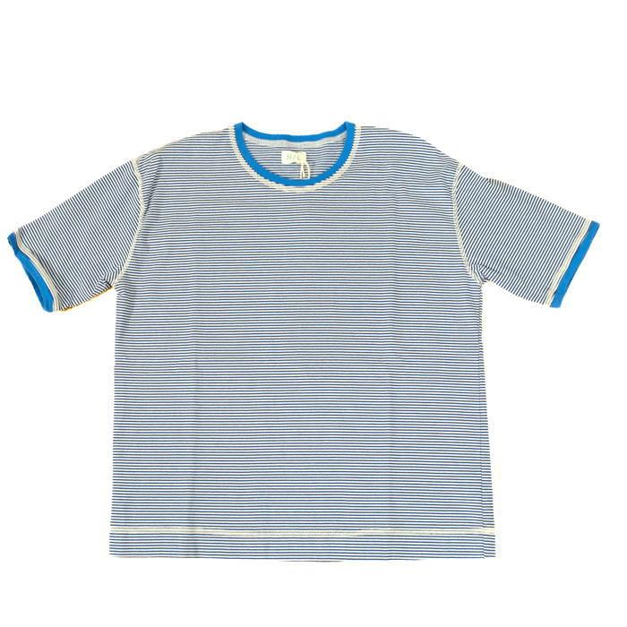 NATURAL LAUNDRY ナチュラルランドリー 40/2 ボーダー トリムT Tシャツ 半袖 5分袖 7233C-005 日本製【H】｜mother-shop2｜12