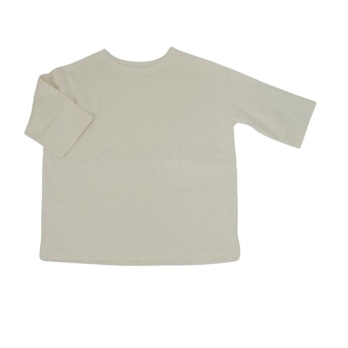 2024SS NATURAL LAUNDRY ナチュラルランドリー コーマ度詰天竺 ワイドT Tシャツ 7分袖 7241C-014 日本製【H】｜mother-shop2｜15