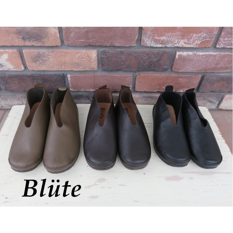Blute (ブリューテ)レザーミドルカット スリッポンシューズ 靴 Blute (ブリューテ)レザーミドルカット スリッポンシューズ 靴