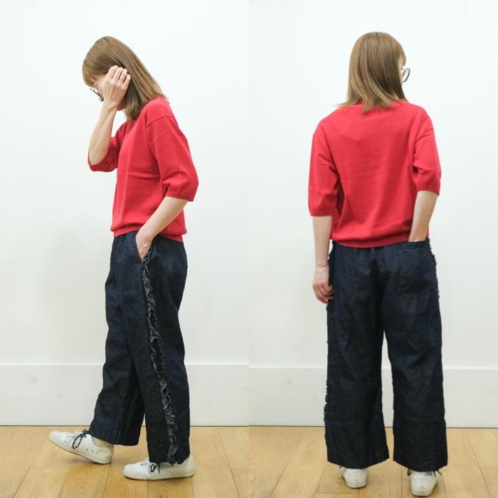 ガーゼ Gauze# インディゴ ビビアンパンツ INDIGO VIVIENNE PANTS