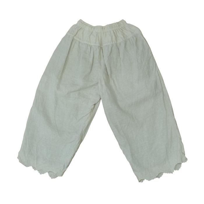 ガーゼ Gauze# ワイドパンツ スカラップ レース ANTIQUE SCALLOPED