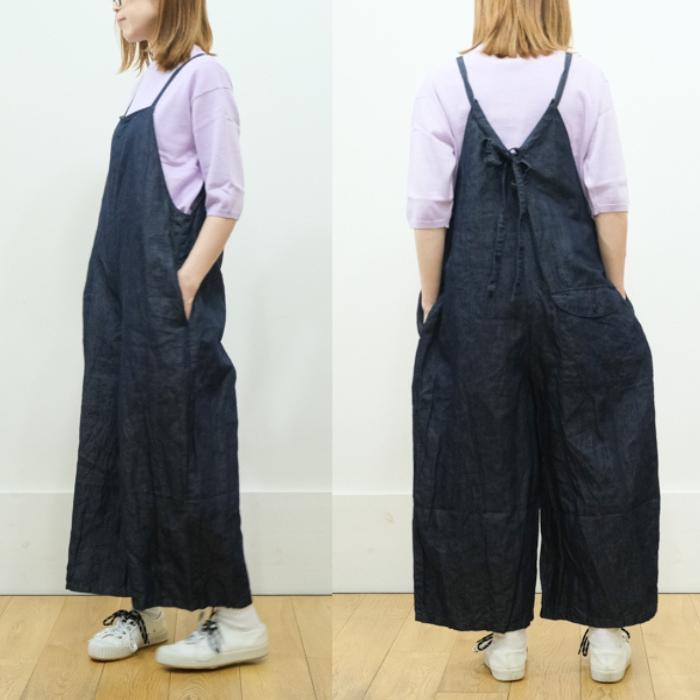 ガーゼ Gauze# ライトデニム ギャルソン サロペット G1161 日本製