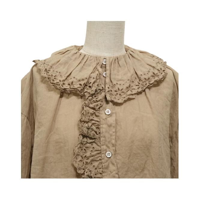 Gauze# ガーゼ アンティークレース フリルブラウス ANTIQUE LACE Gauze# ガーゼ アンティークレース フリルブラウス ANTIQUE LACE