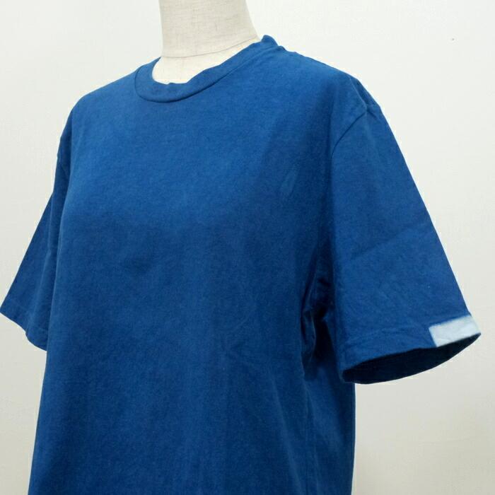 TIGRE BROCANTE ティグルブロカンテ インディゴ染め 半袖Tシャツ レディース Plain indigo  HS-2-TPO1 日本製｜mother-shop2｜09