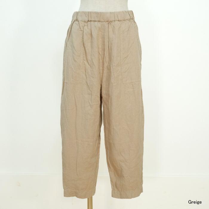 SO エスオー リネン ベイカーパンツ 麻100％ SA-0450 レディース