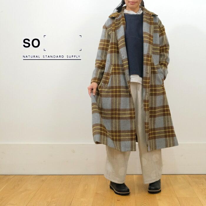 SALE30%OFF】 SO エスオー 防寒 コート チェックコート SB-1373