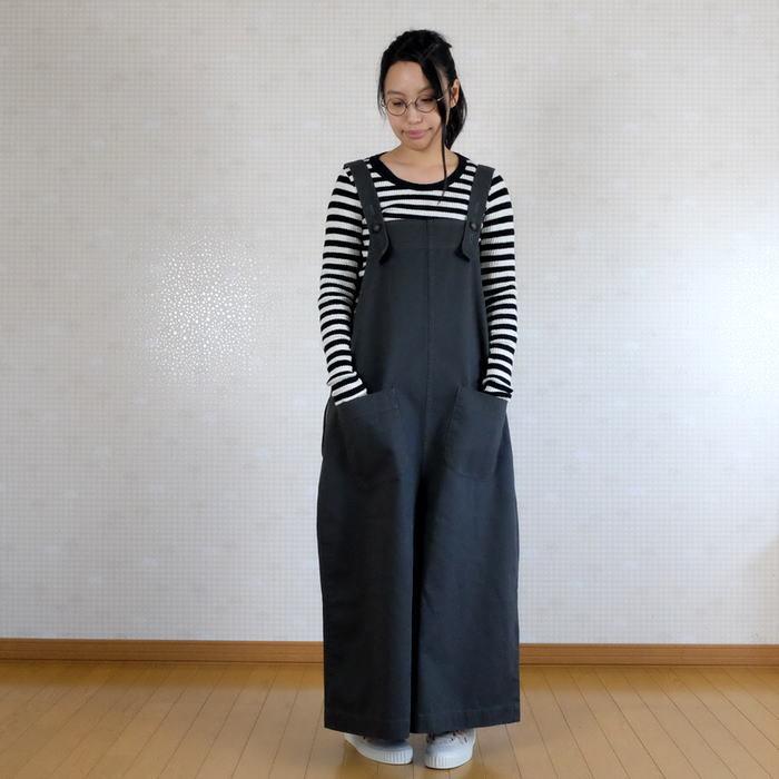 tumugu(ツムグ)ブロークンツイル 2WAYサロペット TB20421【PIN