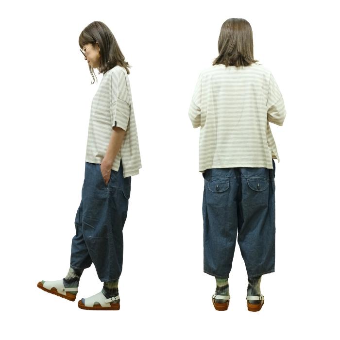 tumugu ツムグデニムダンガリーティンカーパンツ tumugu ツムグデニムダンガリーティンカーパンツ - メルカリ