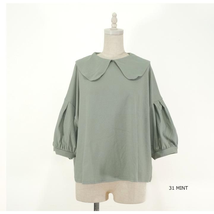 SALE30%OFF】 tumugu ツムグ DEPEND天竺 丸襟 プルオーバー TC23211 綿 