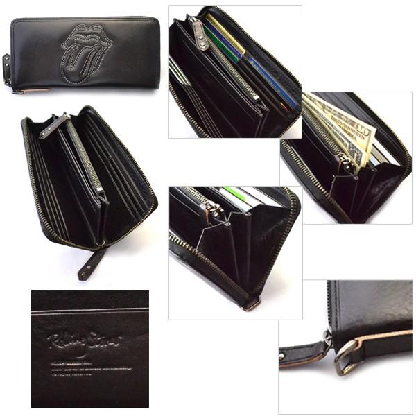 ローリングストーンズ　長財布 ブラック　ウォレット　レザー　天然革　皮 送料無料』 The Rolling Stones/ローリングストーンズ 『Lips&Tongue