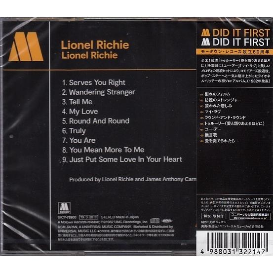 CD】ライオネル・リッチー LIONEL RICHIE MOTOWN 60th R＆B【新品