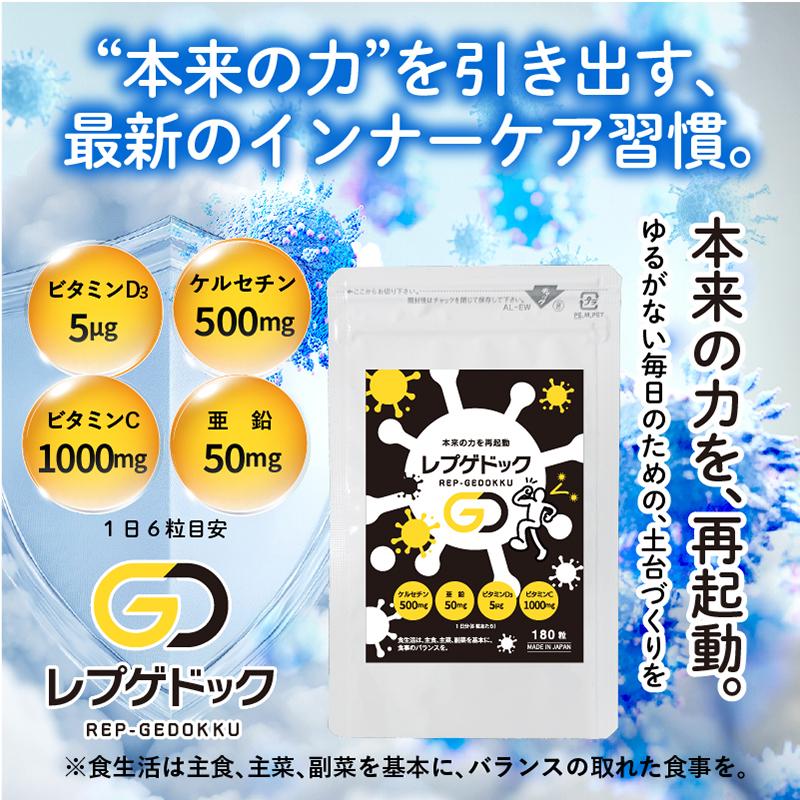 レプゲドック（180粒入） 亜鉛 ケルセチン 配合 マルチサプリ ビタミン