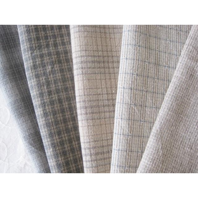 パッチワーク用生地 カットクロス 国産先染めチェック同系色5枚セット