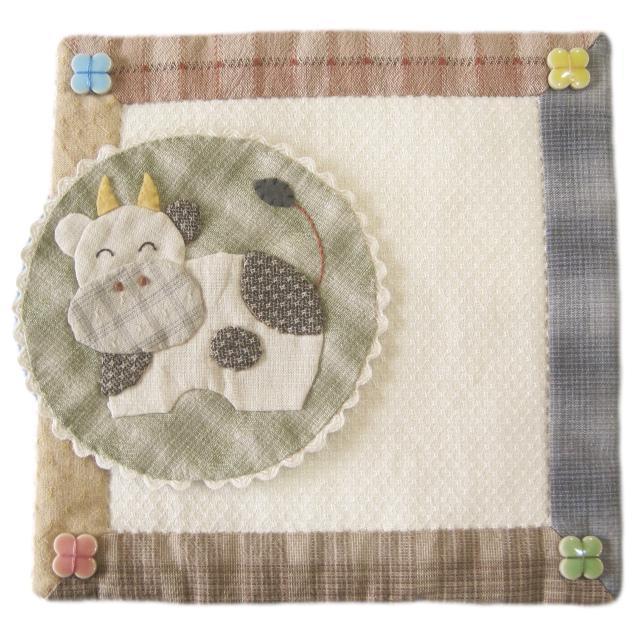 パッチワークキット k-124 十二支のアップリケモチーフ うし メール便