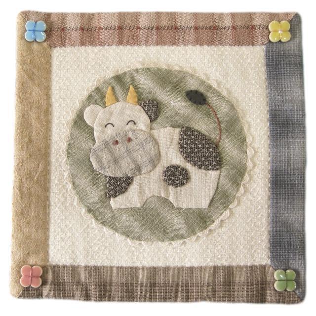 パッチワークキット k-124 十二支のアップリケモチーフ うし メール便