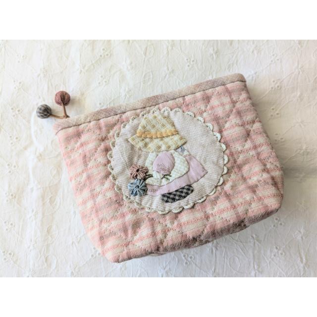 パッチワークポーチ完成品 スーちゃんのポーチ 完成品 手作りポーチ