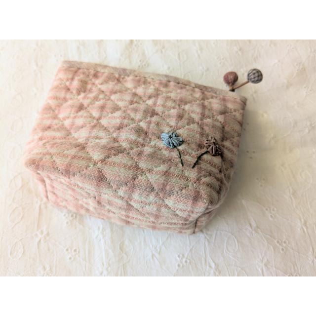 パッチワークポーチ完成品 スーちゃんのポーチ 完成品 手作りポーチ