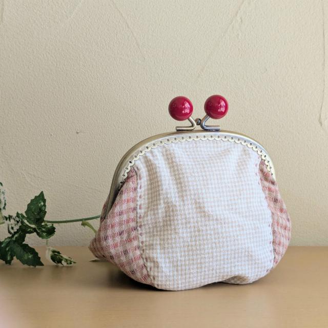 パッチワークポーチ完成品 スーちゃんのがま口 完成品 がま口ポーチ
