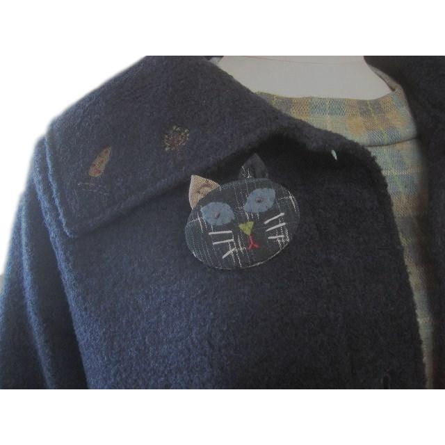 パッチワークキット 古布で作る！こねこのブローチ kit118 メール便