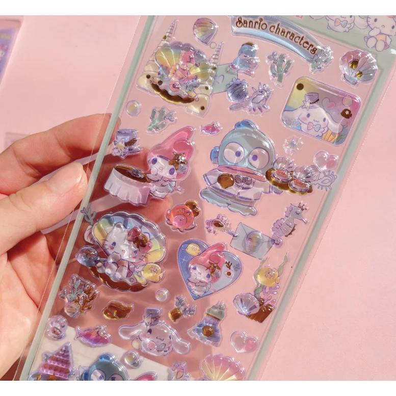 サンリオキャラクター ドロップシール うるちゅる プチドロップ風