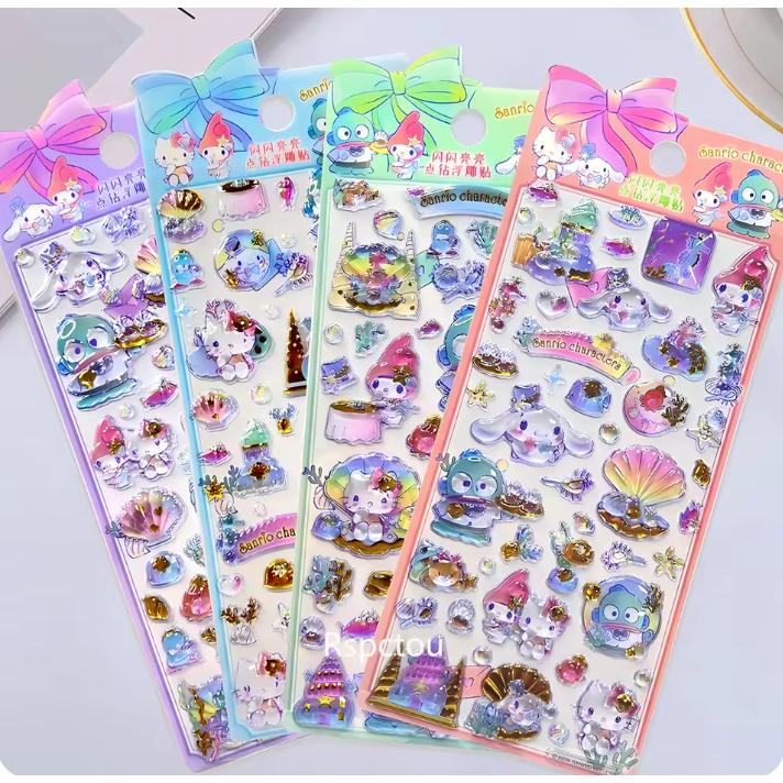 サンリオキャラクター ドロップシール うるちゅる プチドロップ風