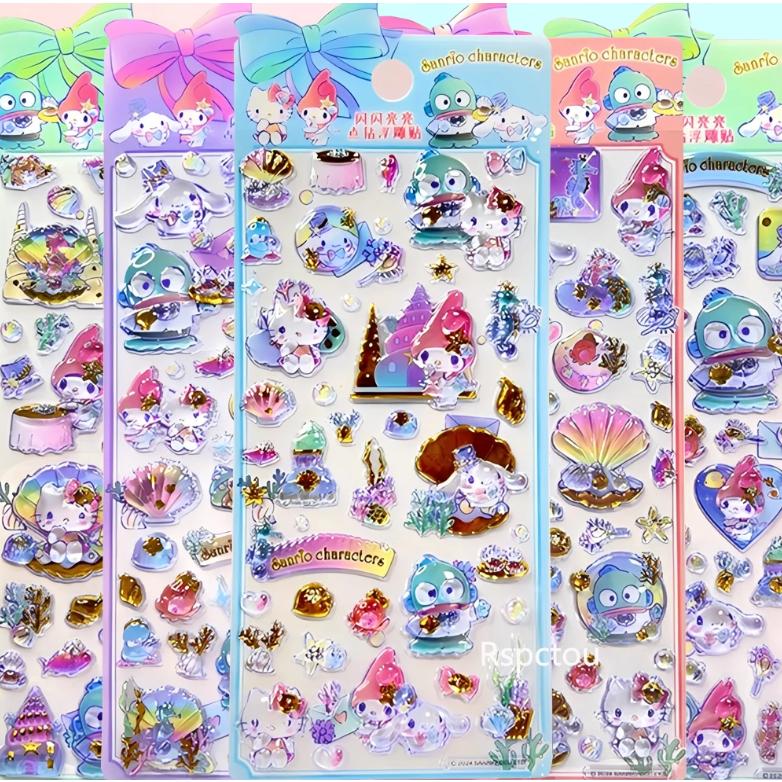 サンリオキャラクター ドロップシール うるちゅる プチドロップ風