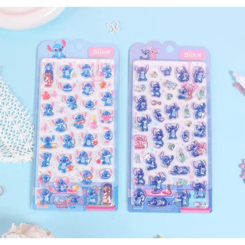 【正規品】スティッチ ボンボンドロップ シール 6枚セット ディズニー スティッチ ボンボンドロップシール プチドロップ風 ディズニー Disney