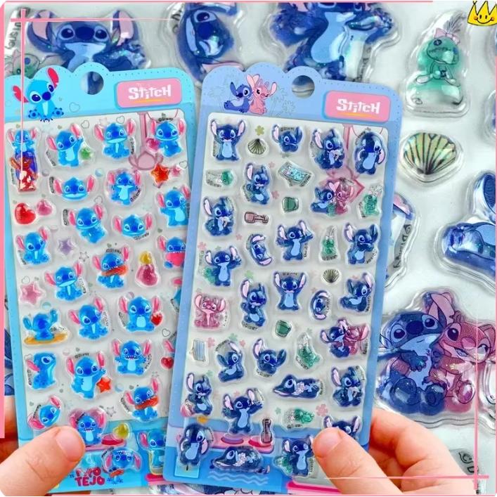 スティッチ ボンボンドロップシール プチドロップ風 ディズニー Disney