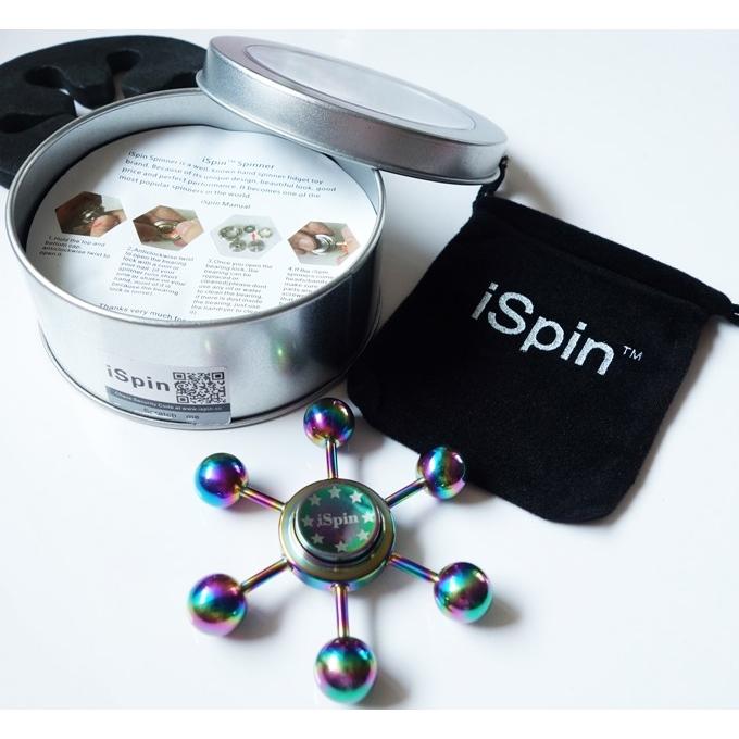 ハンドスピナー Ispin S4 舵 ラダー 舵輪 アイスピン 正規品 メーカー直輸入 高品質ベアリング シルバー レインボー 6枚羽 高速回転 シルバーケース付き Handspinner Ispin S4 もっちもち本舗 通販 Yahoo ショッピング