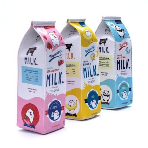 ペンケース 牛乳パック型 おしゃれ かわいい ステーショナリー 