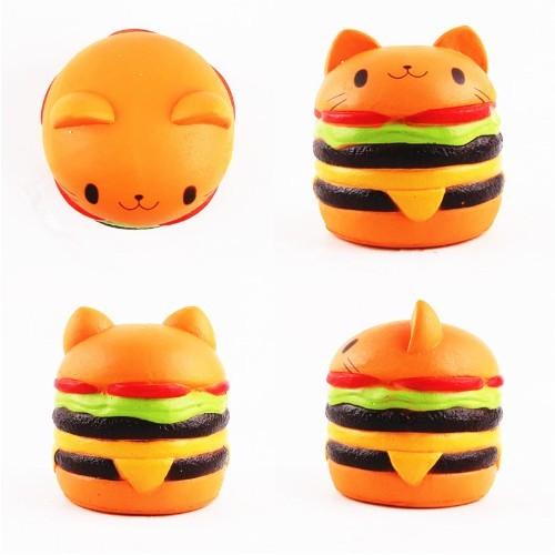 スクイーズ ねこ ハンバーガー ネコちゃん 可愛い ふわふわ