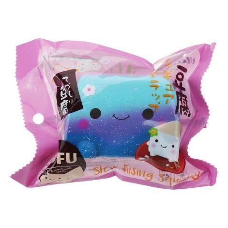 スクイーズ 豆腐 レインボー ギャラクシー てづくり豆腐 可愛い