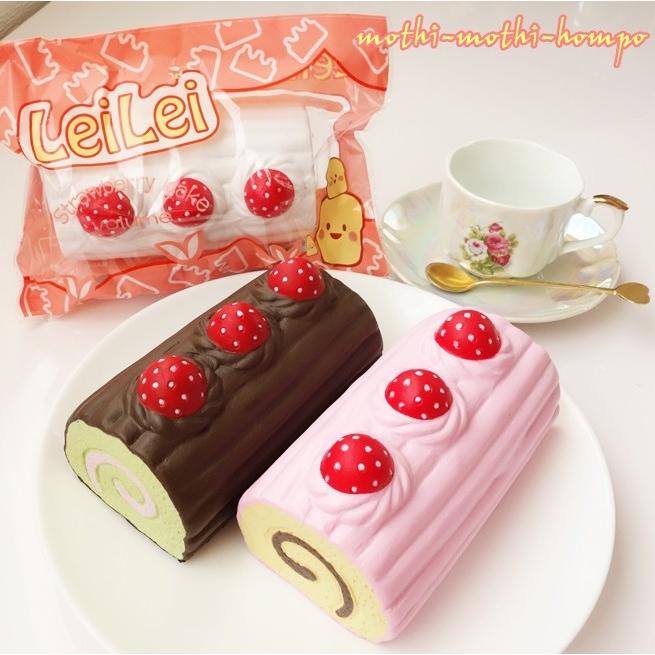 Old Bloom Squishyもっちもち ロールケーキ イチゴ スクイーズ Old
