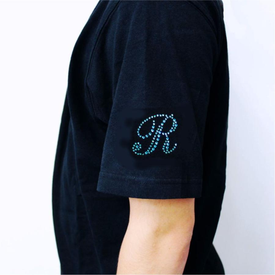 【C.D.S Black Sense】つなぎ 刺繍ロゴ ラインストーン アルファベット】 ラインストーン 【A-Z】Jet Black ジェットブラック