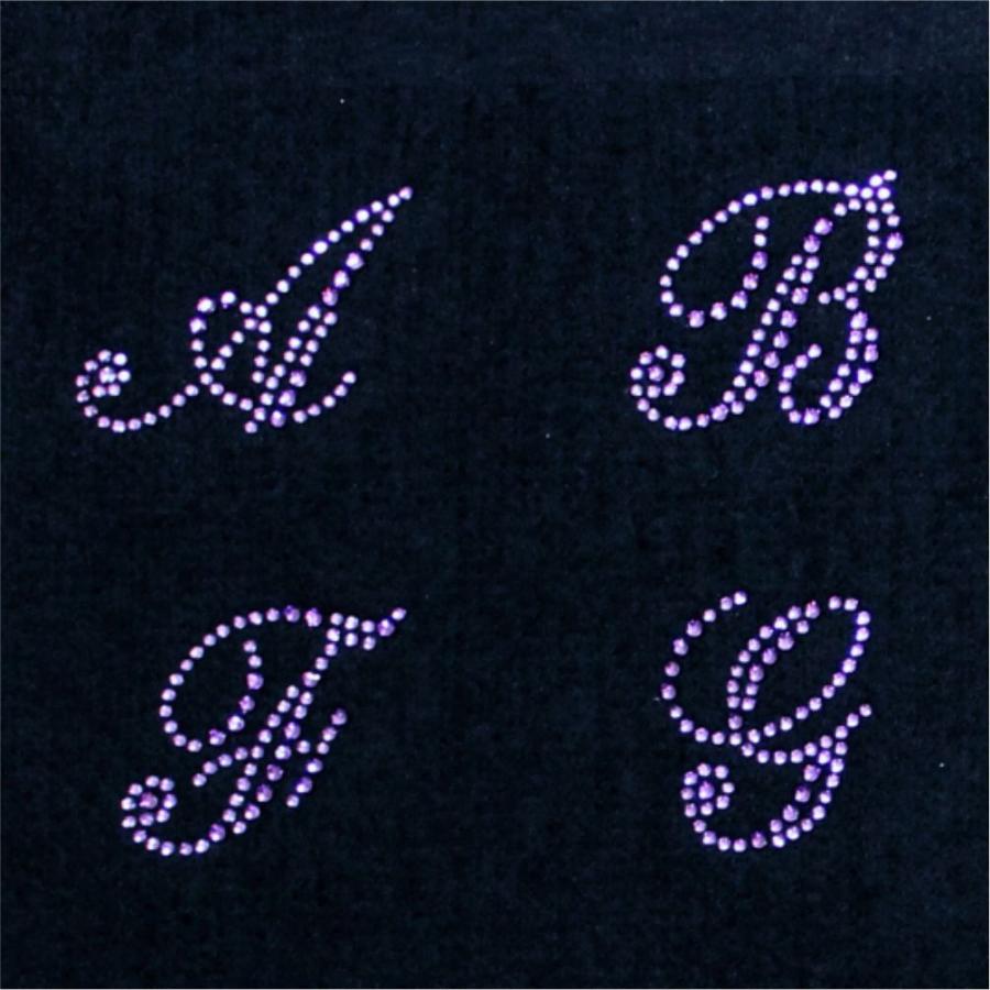 アルファベット】 ラインストーン 【A-Z】tanzanite タンザナイト