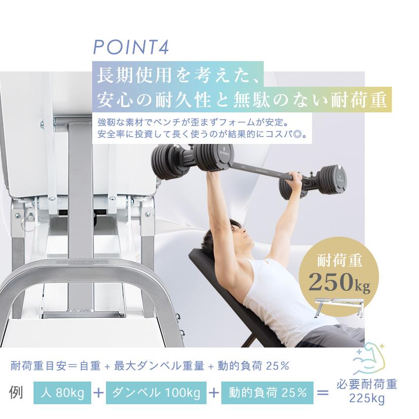 BYZOOM FITNESS 【開店記念ポイント10倍!】トレーニングベンチ インク