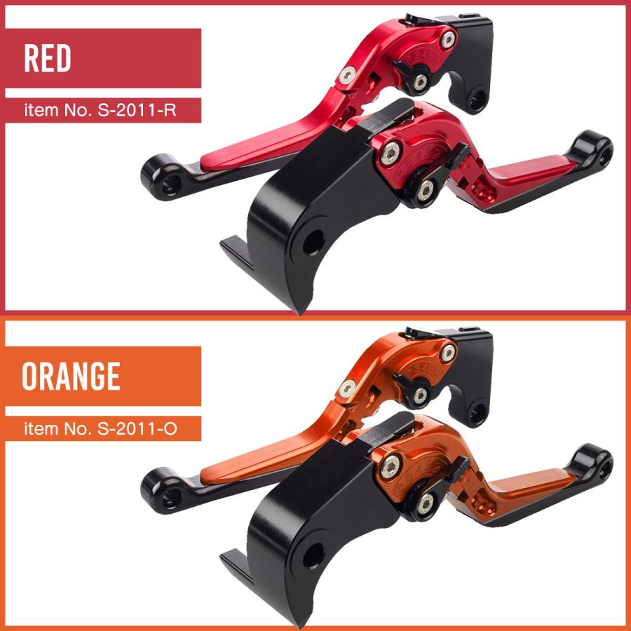 レバーセット CB1000ホーネット CB1000F CBR600RR CBR1000RR ホーク11 アルミ製 ブレーキレバー クラッチレバー アジャストレバー S-2011 | ホンダ | 14