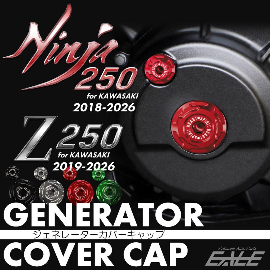 Ninja ジェネレーター カバーキャップ ニンジャ250 Z250 2018-2026年式