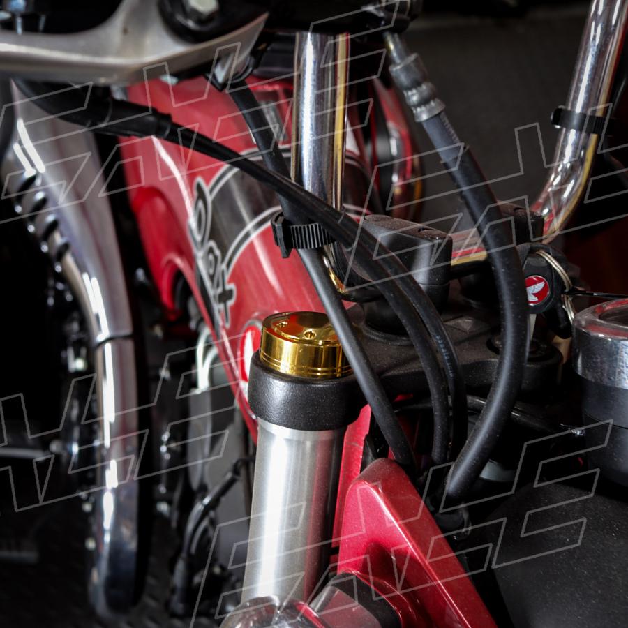 フロントフォーク トップキャップ ステンレス ドレスアップ カスタム ゴールド ホールヘッド 2個セット TH0119 | ブランド登録なし | 04